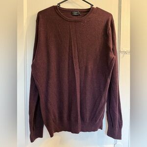 J. Crew Men's Maroon Crewneck Sweater
